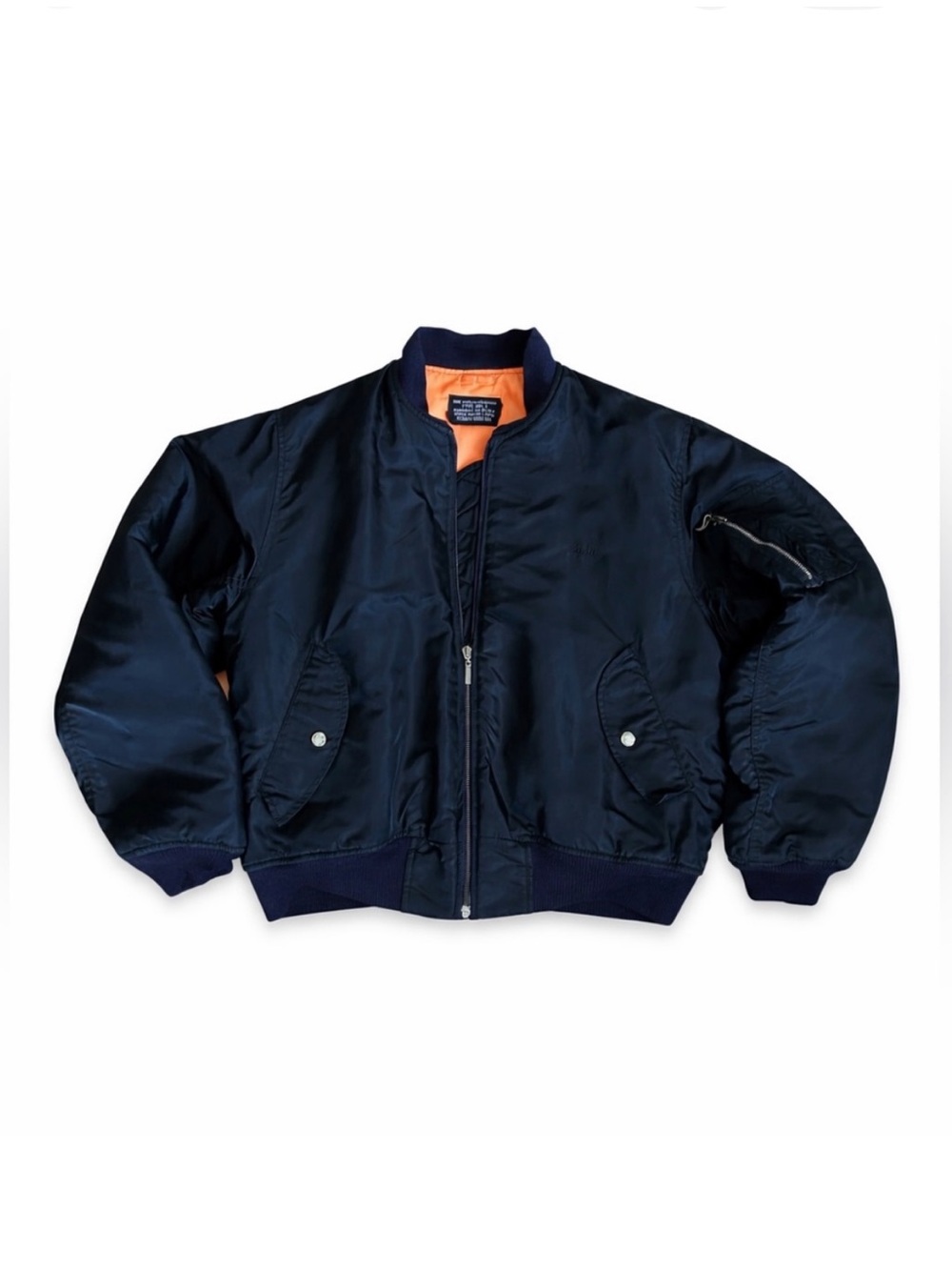 🇺🇸SCHOTT NYC MA-1 Flight Jacket Made in USA Men’s L